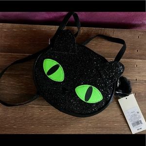 NWT cat and jack glitter cat purse